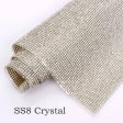 SS8 (2.5mm)  SS6 (2mm) 24x 40cm Glass Rhinestone Trim, Hotfix Strass Crystal Mesh Supply