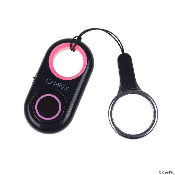 Compact Bluetooth Shutter Remote Control (Pink and White) Hot on Sale