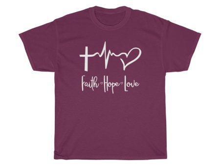 Faith Love Hope women tshirt tops, short sleeve ladies cotton tee shirt , small - large plus size Online Hot Sale