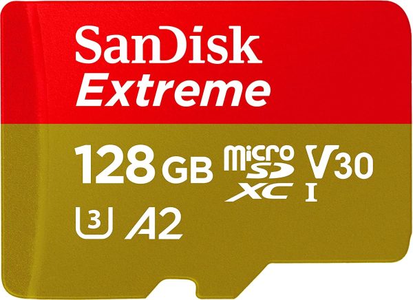 SanDisk Extreme Micro SD card, 128GB with SD Adapter Online Sale