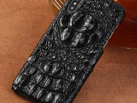 20％ Off | Genuine Crocodile Leather Phone Case For iphone 15 13 14 Pro Max 12 Mini 12 11 Pro Max XR X XS Max Cover for iPhone 7 8 Plus SE For Sale