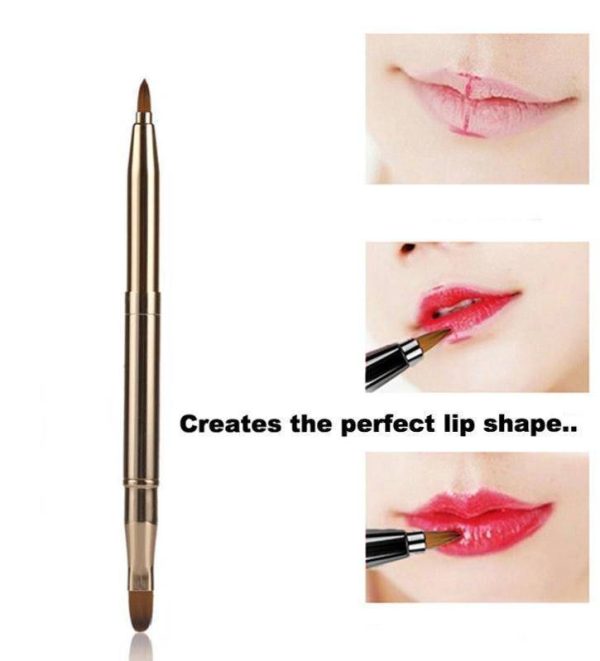 1 pcs Double-headed Makeup, Lip Brush, Eyeshadow Brush Cheap