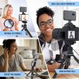 The Instructor - Professional Vlogging Kit (Includes Microphone, LED Light, Tripod & Phone Holder) Online Hot Sale