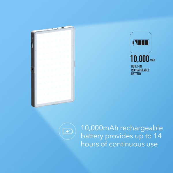 RGB LED Light Panel, 276LEDs, 24 Brightness Settings, 25 Color Temperatures, 21 RGB Color Presets Online now