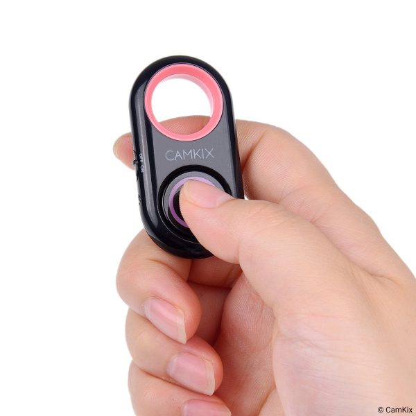 Compact Bluetooth Shutter Remote Control (Pink and White) Hot on Sale