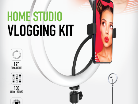 Streaming Studio Vlogging Kit 120LED 12  Ring Light + Professional Light Stand Cheap