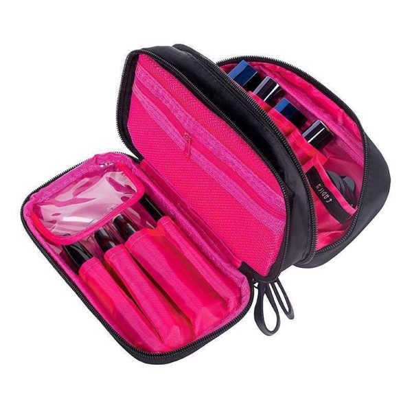 Double Layer Portable travel cosmetic beauty Bag Online Hot Sale